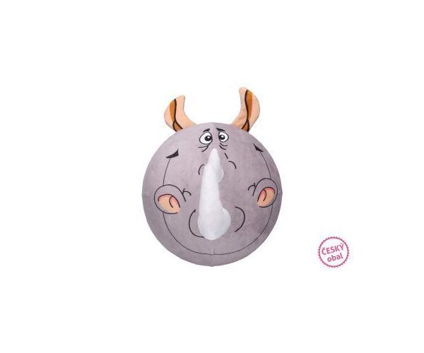 Míč nafukovací plyšový - nosorožec 30 cm