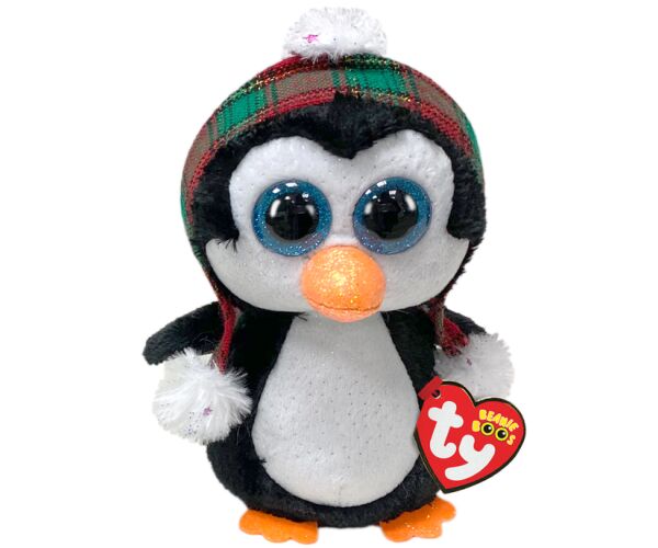 BOOS CHEER, plyš 15 cm - vánoční tučňák