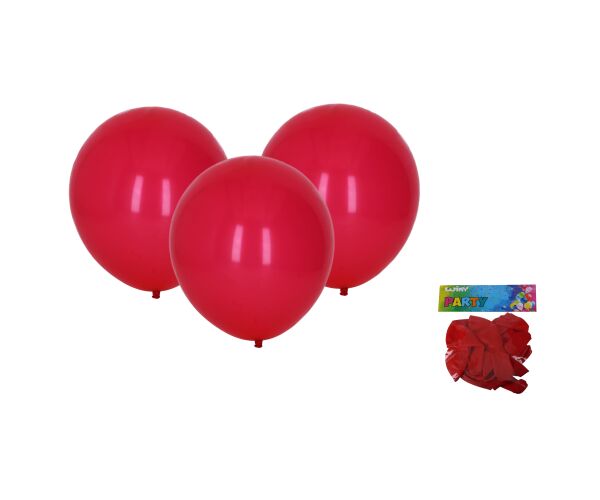 Balónek nafukovací 30cm - sada 10ks, červený