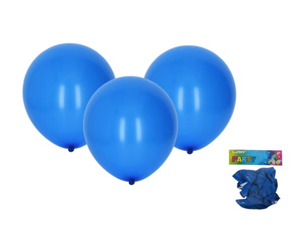 Balónek nafukovací 30cm - sada 10ks, modrý