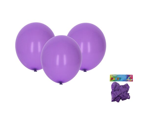 Balónek nafukovací 30cm - sada 10ks, fialový
