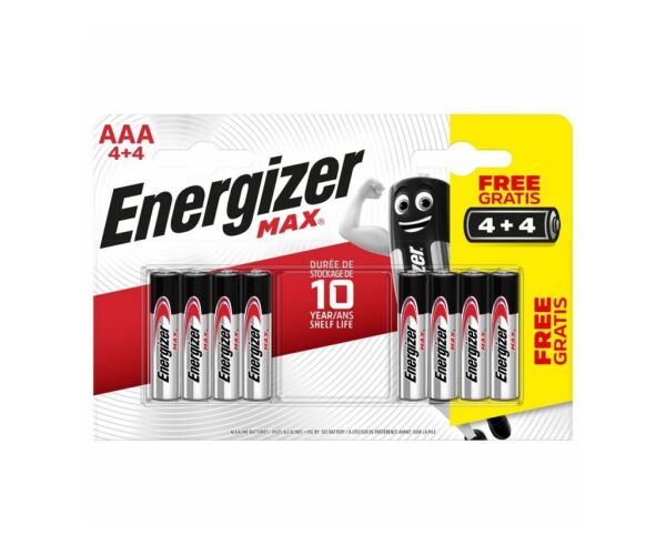 Baterie Energizer MAX LR 03/4+4, AAA
