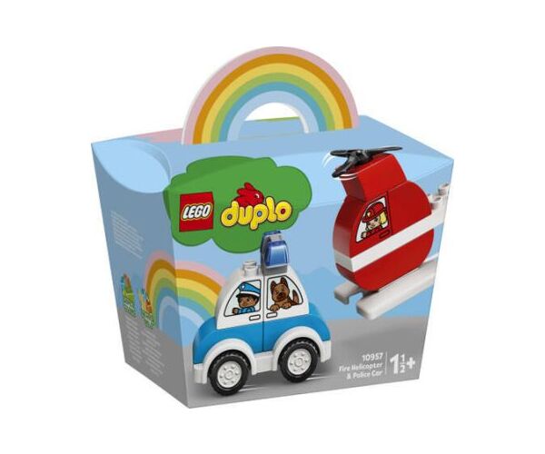 LEGO Duplo 10957 Hasičský vrtulník a policejní auto