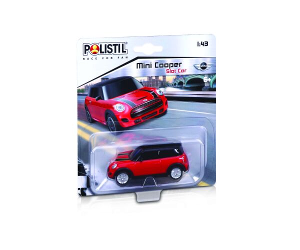 Polistil Mini Cooper Slot car 1:43 Red
