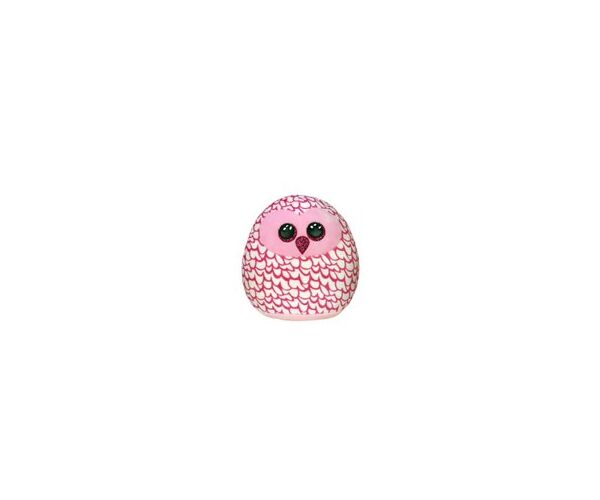 Ty Squish-a-Boos PINKY, 22 cm - růžová sova (1)