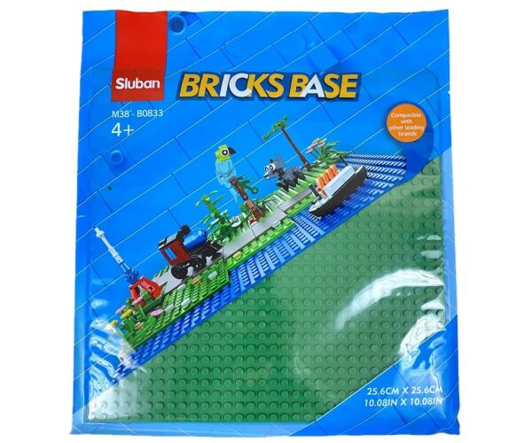 Sluban Bricks Base M38-B0833C Základní deska 25.6 x 25.6 cm zelená