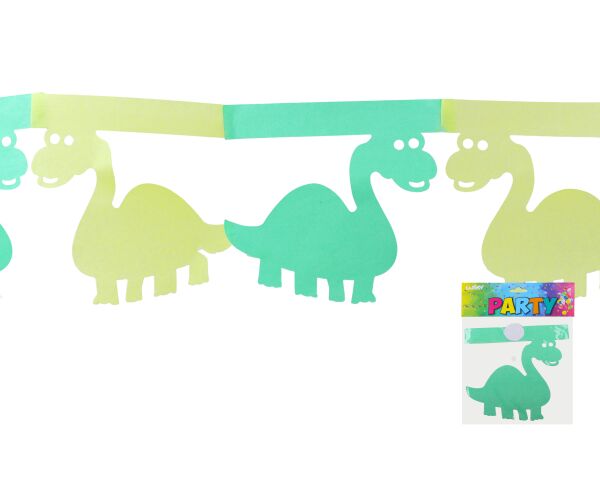 Girlanda zelená 3 m - Dinosaurus