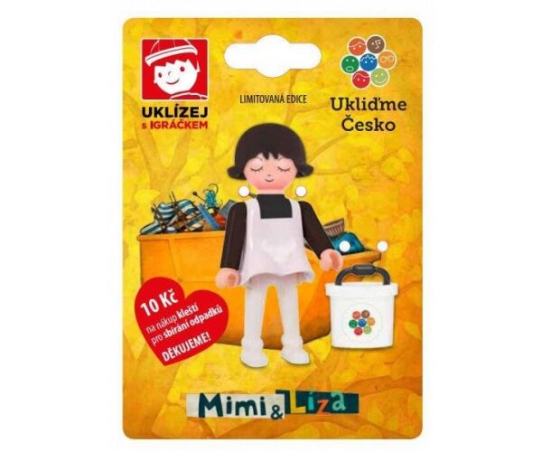 Igráček Mimi a Líza - limitovaná edice Uklízej s Igráčkem - holčička Mimi s kyblíkem