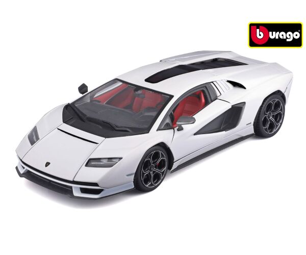 Bburago 1:24 Plus Lamborghini Countach LPI 800-4 White