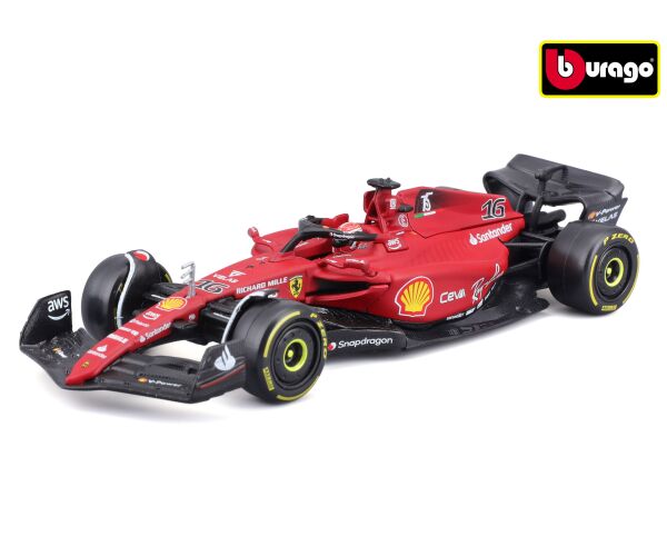 Bburago 1:43 Formula F1 Ferrari Scuderia F1-75 (2022) nr.16 Charles Leclerc  - with driver