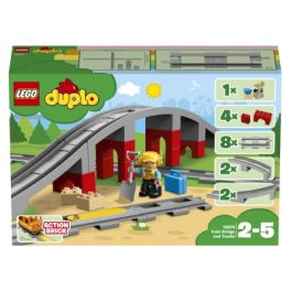 Levně LEGO DUPLO Town 10872 Doplňky k vláčku – most a koleje