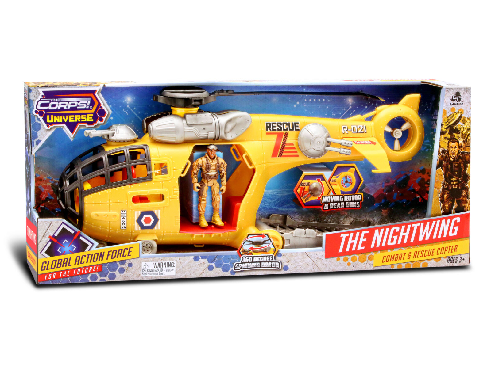 Levně The Corps vrtulník The Nightwing s figurkou 50 cm
