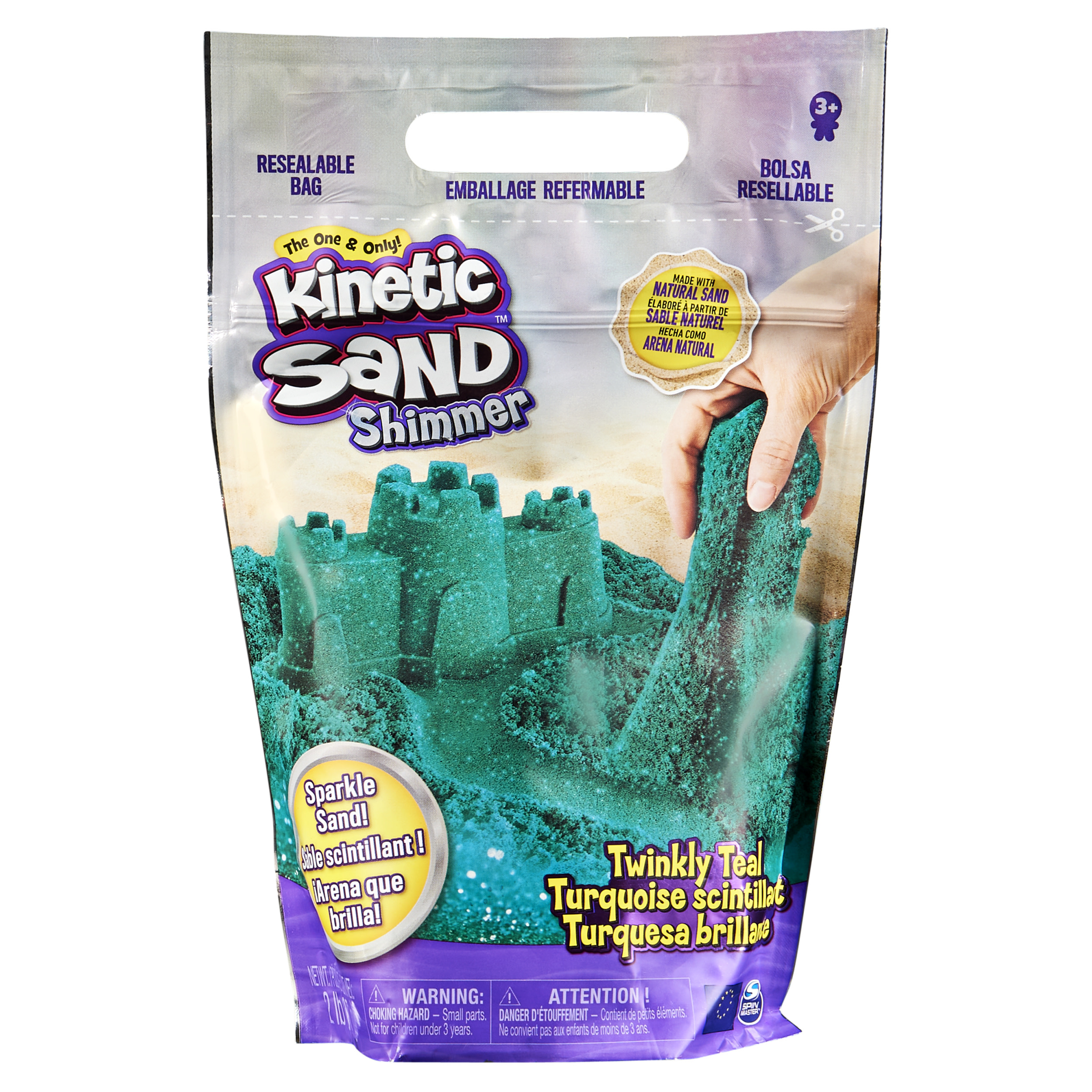 KINETIC SAND BALENÍ MODRO ZELENÉHO PÍSKU 0,9 KG