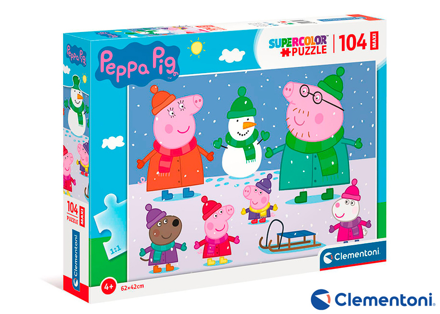Levně Clementoni - Puzzle Maxi 104 Prasátko Peppa