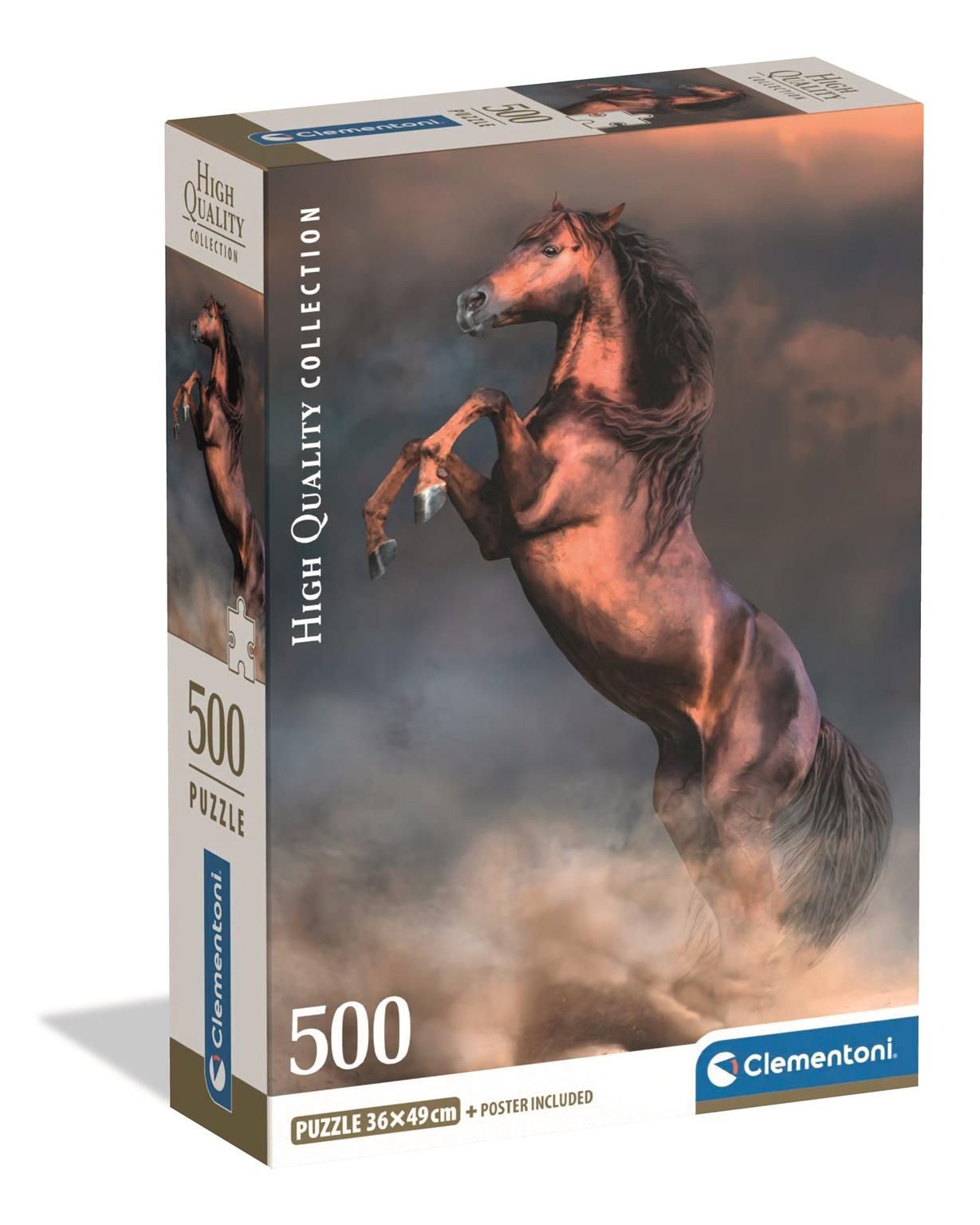 Clementoni Puzzle 500 Divoký červený hřebec