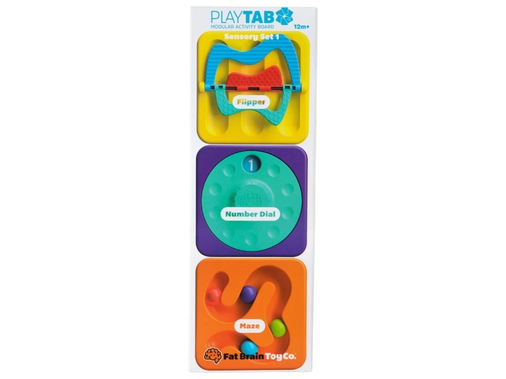 Fat Brain Sada senzorických hraček PlayTab Tile Set 1