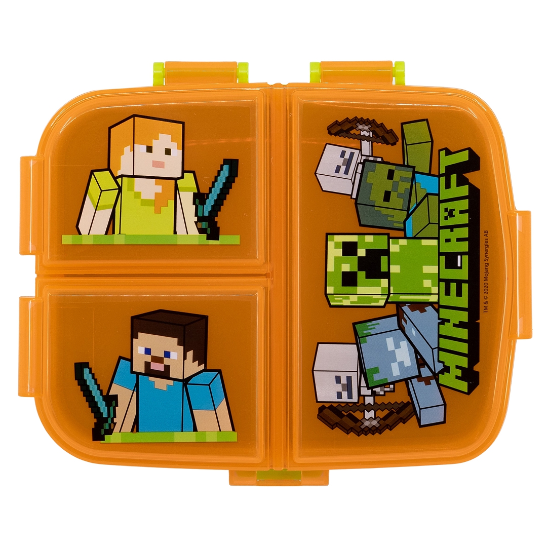 Minecraft Svačinový box s přihrádkami 550 ml