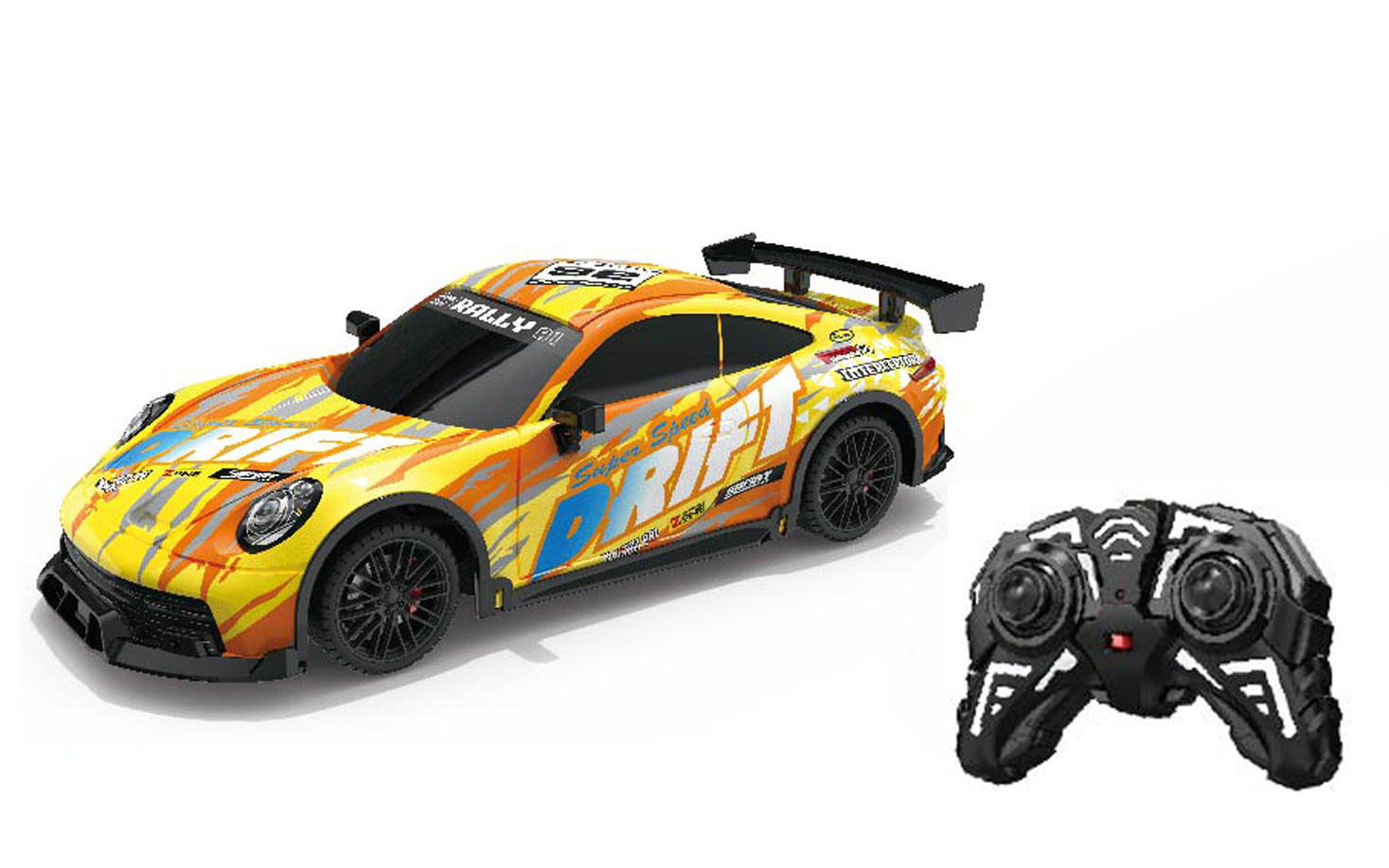 Levně Auto Pursuit 001 s efekty RC na dálkové ovládání 29 cm