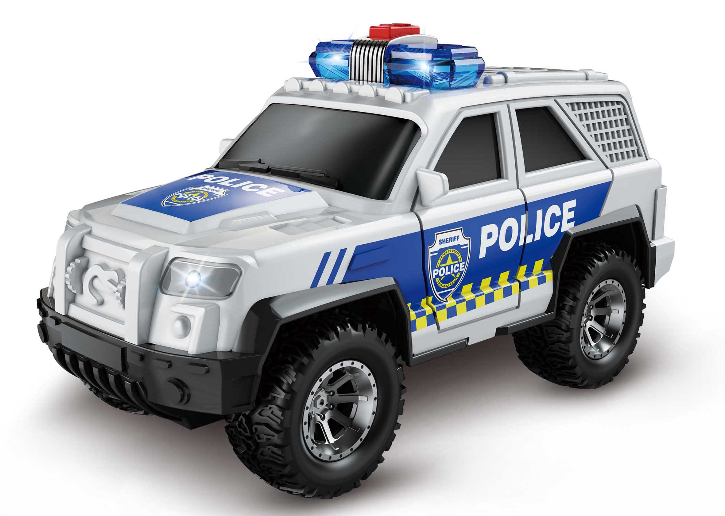 Policejní auto s efekty 15 cm