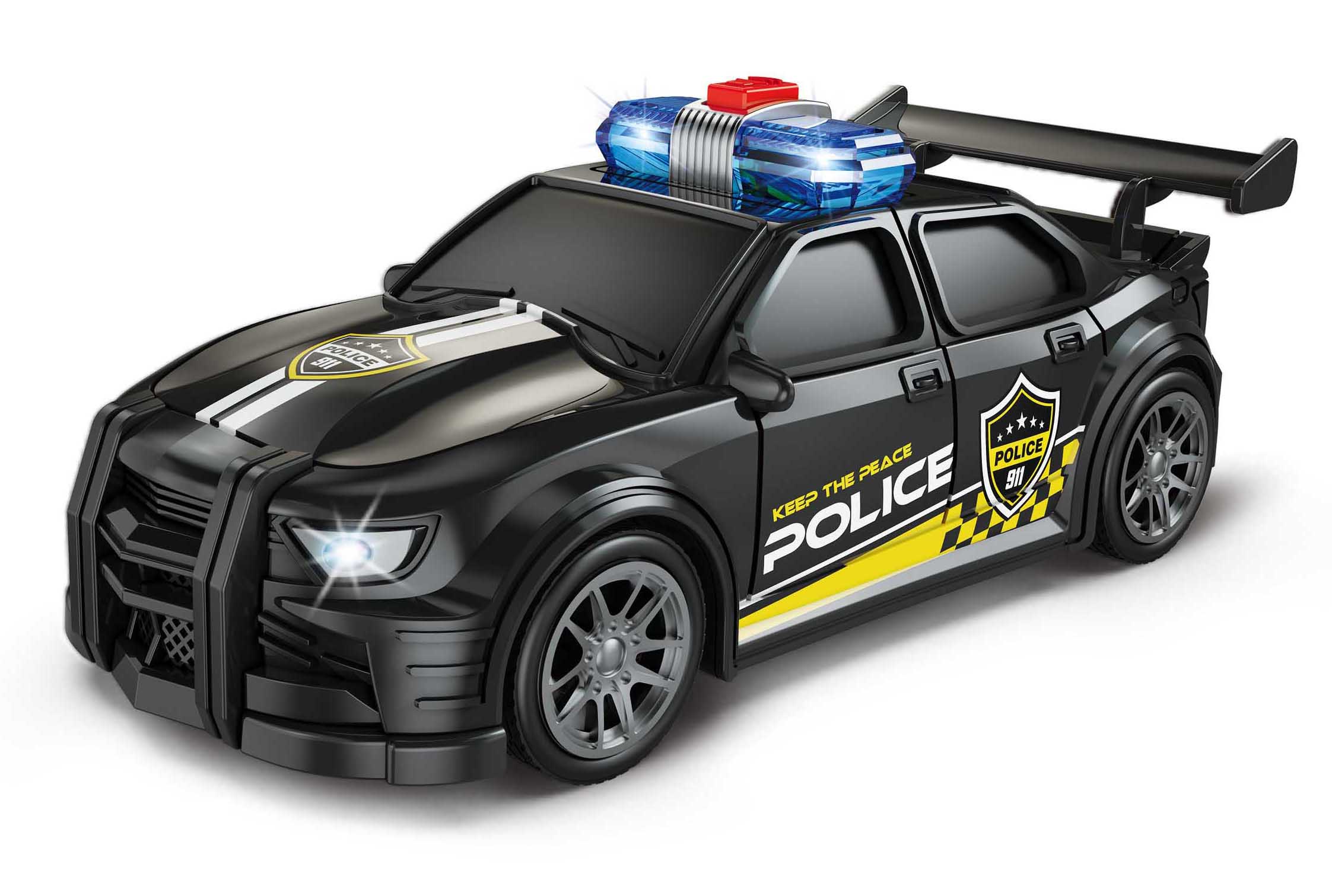 Levně Auto policejní s efekty 16 cm