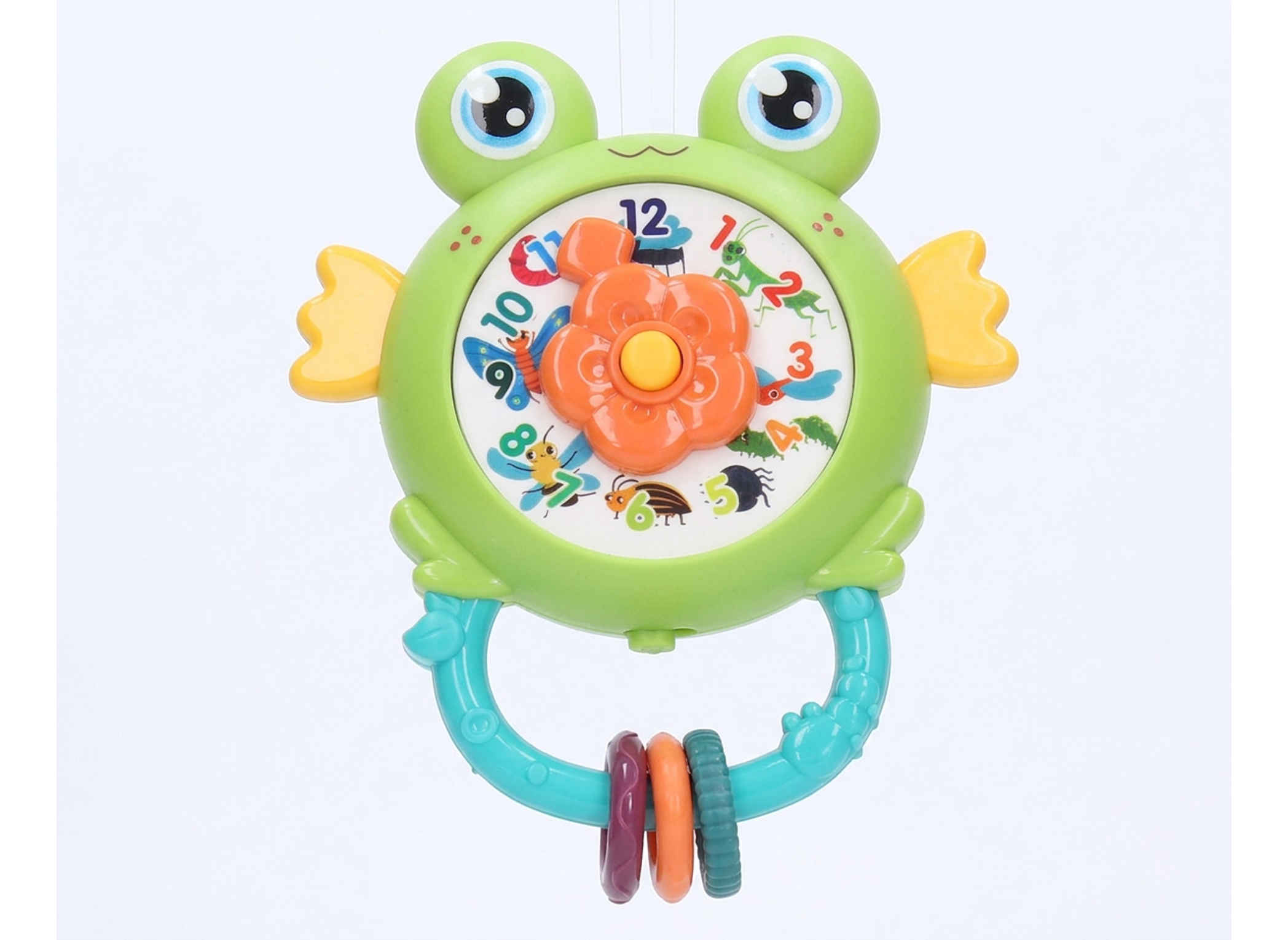 Chrastítko žába s efekty 11cm