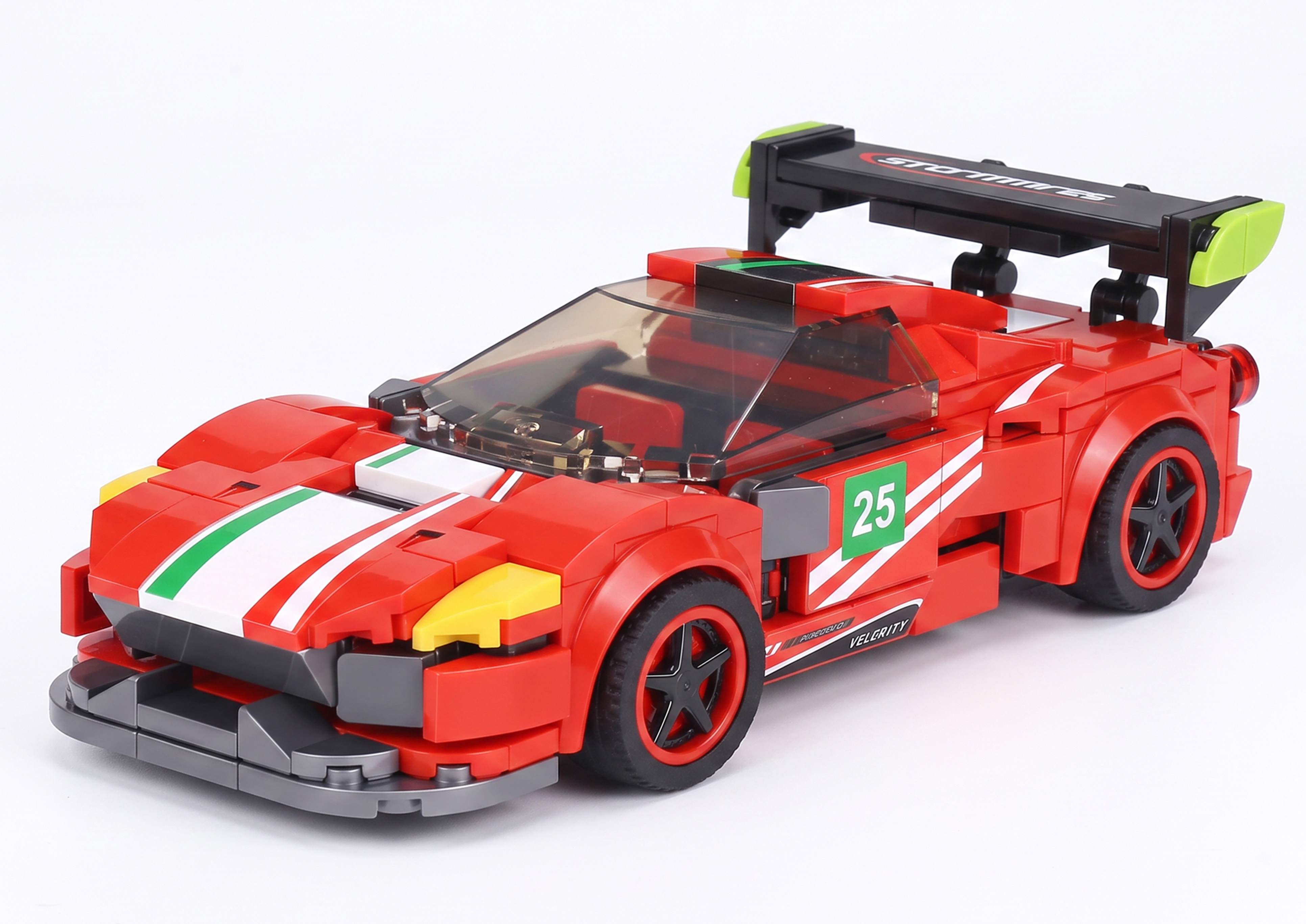 Stavebnice Auto červené 16,5 cm