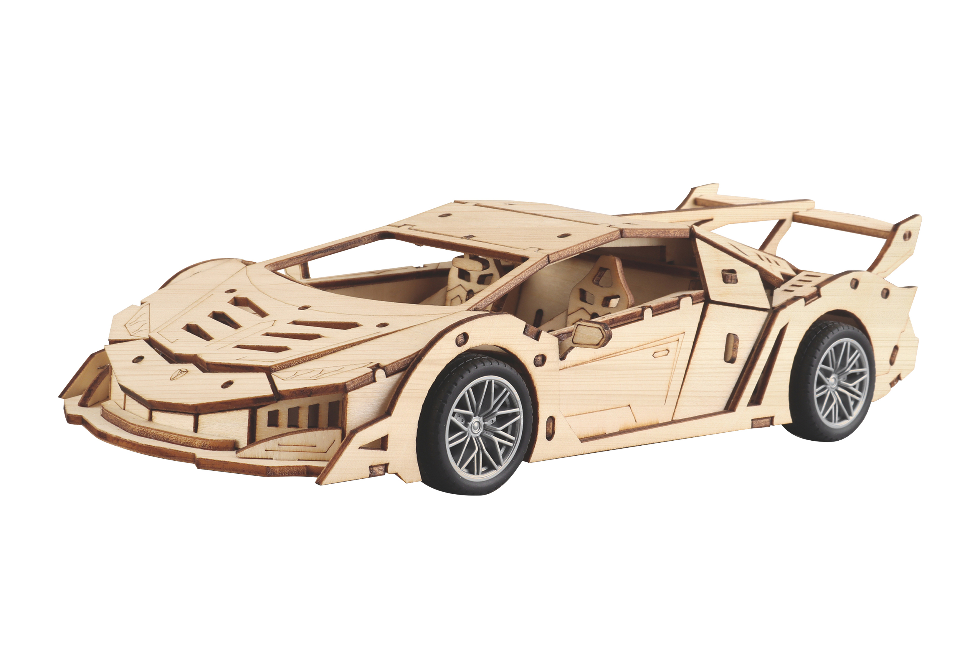 Stavebnice dřevěná Auto závodní 26,5 cm