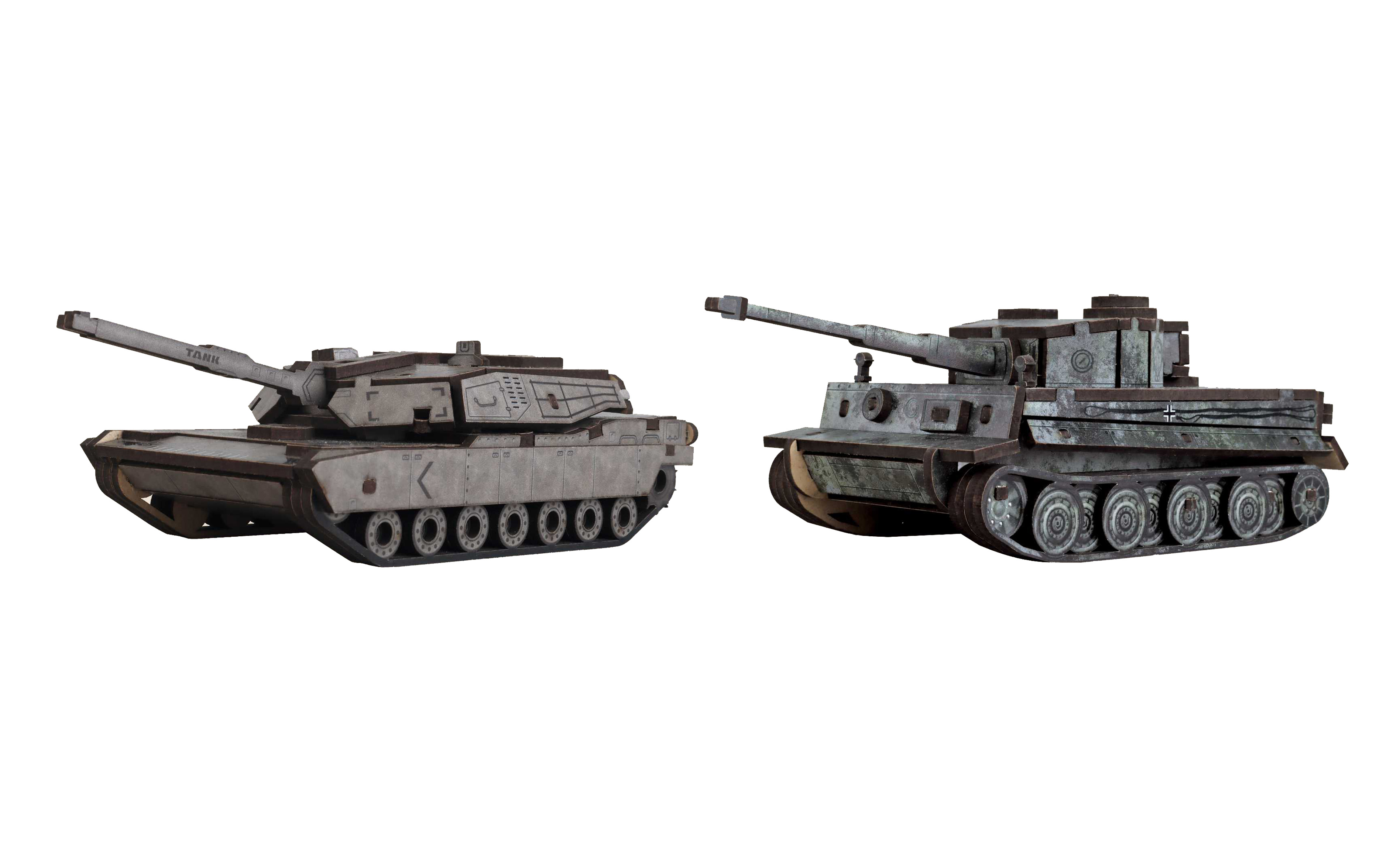 Stavebnice dřevěná Tank 18 cm
