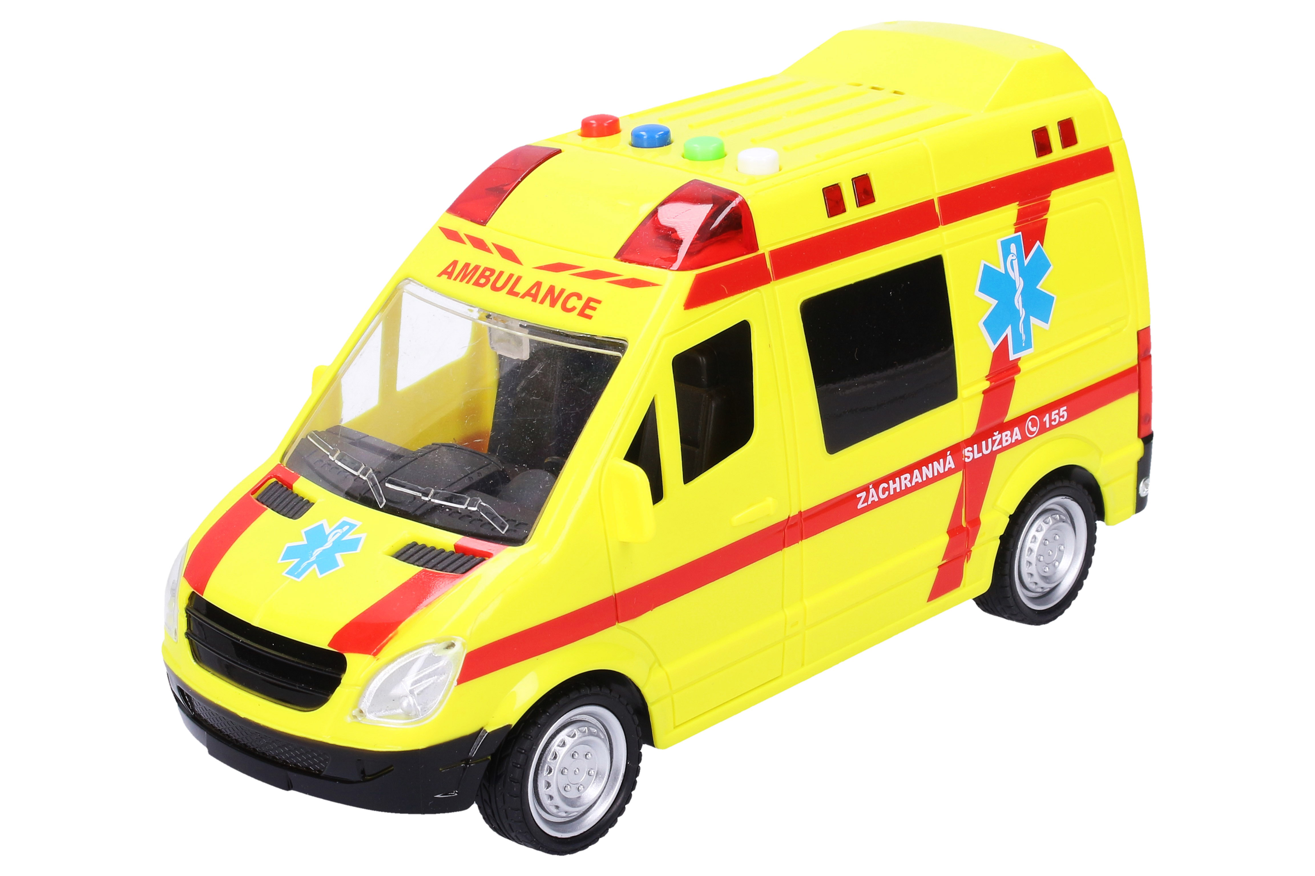 Levně Auto Záchranka s efekty 22 cm - Český obal