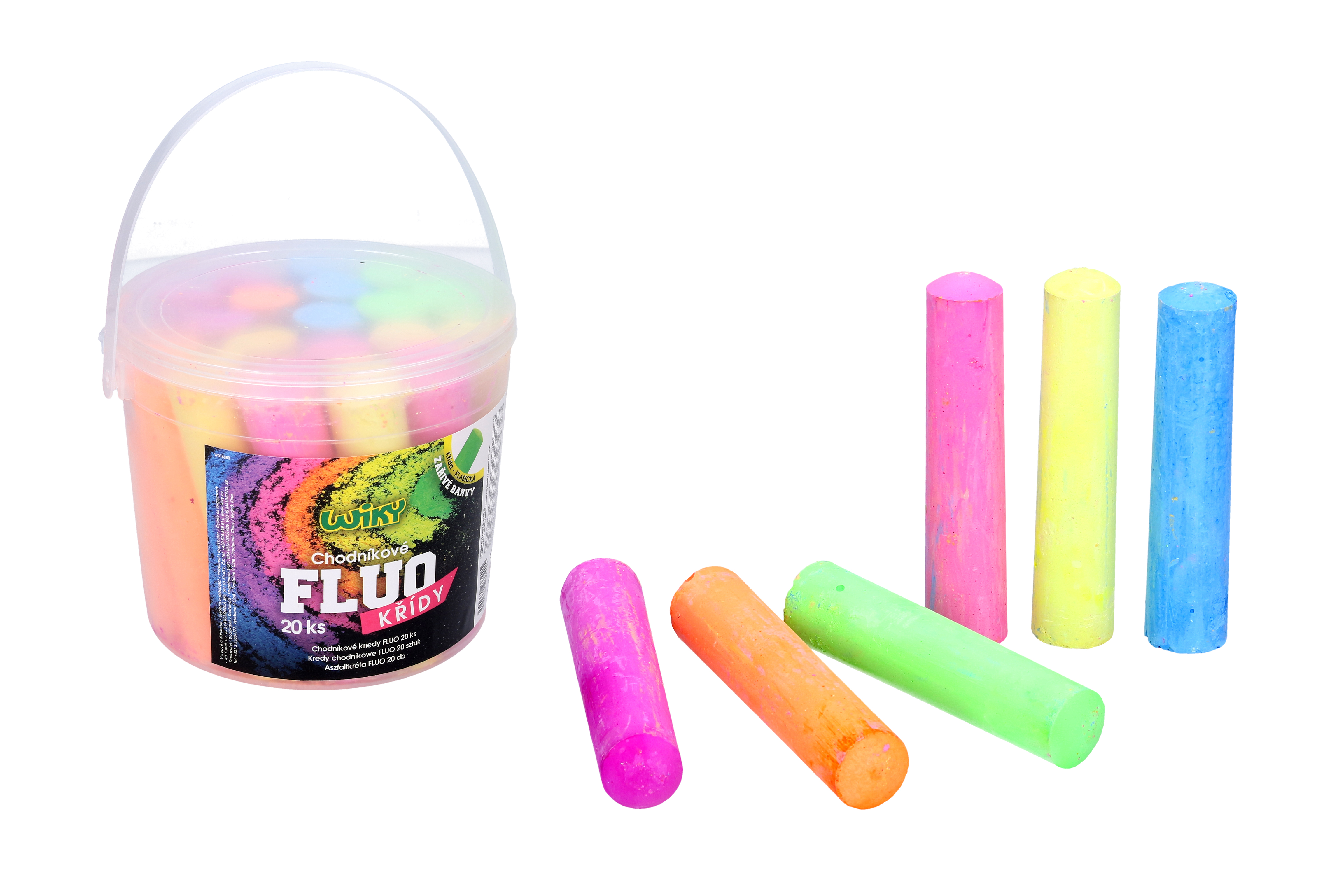 Levně Chodníkové křídy FLUO 20ks