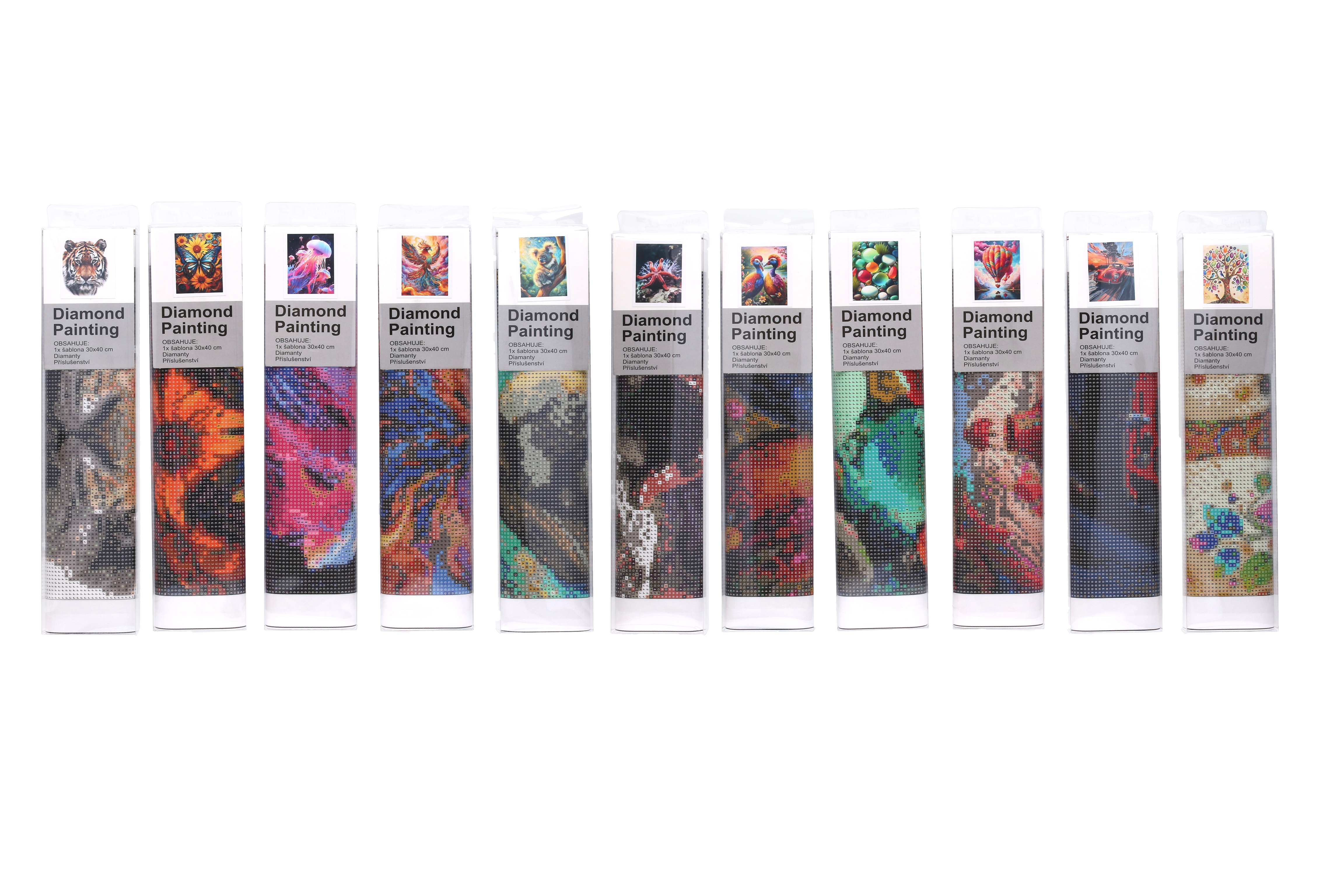 Kreativní set diamond painting 30x40 cm MIX