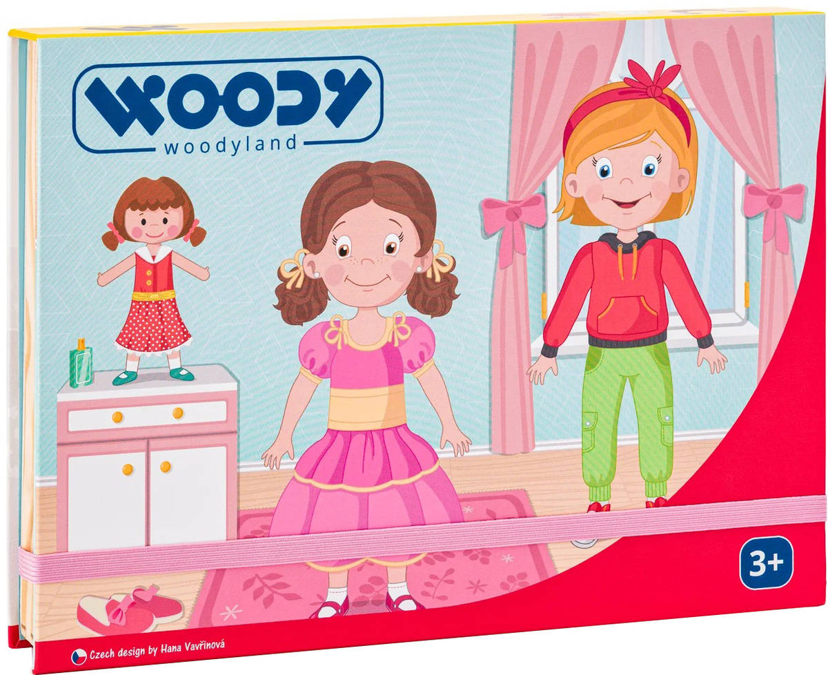 Woody Krabička s magnetickými tvary - Módní salon