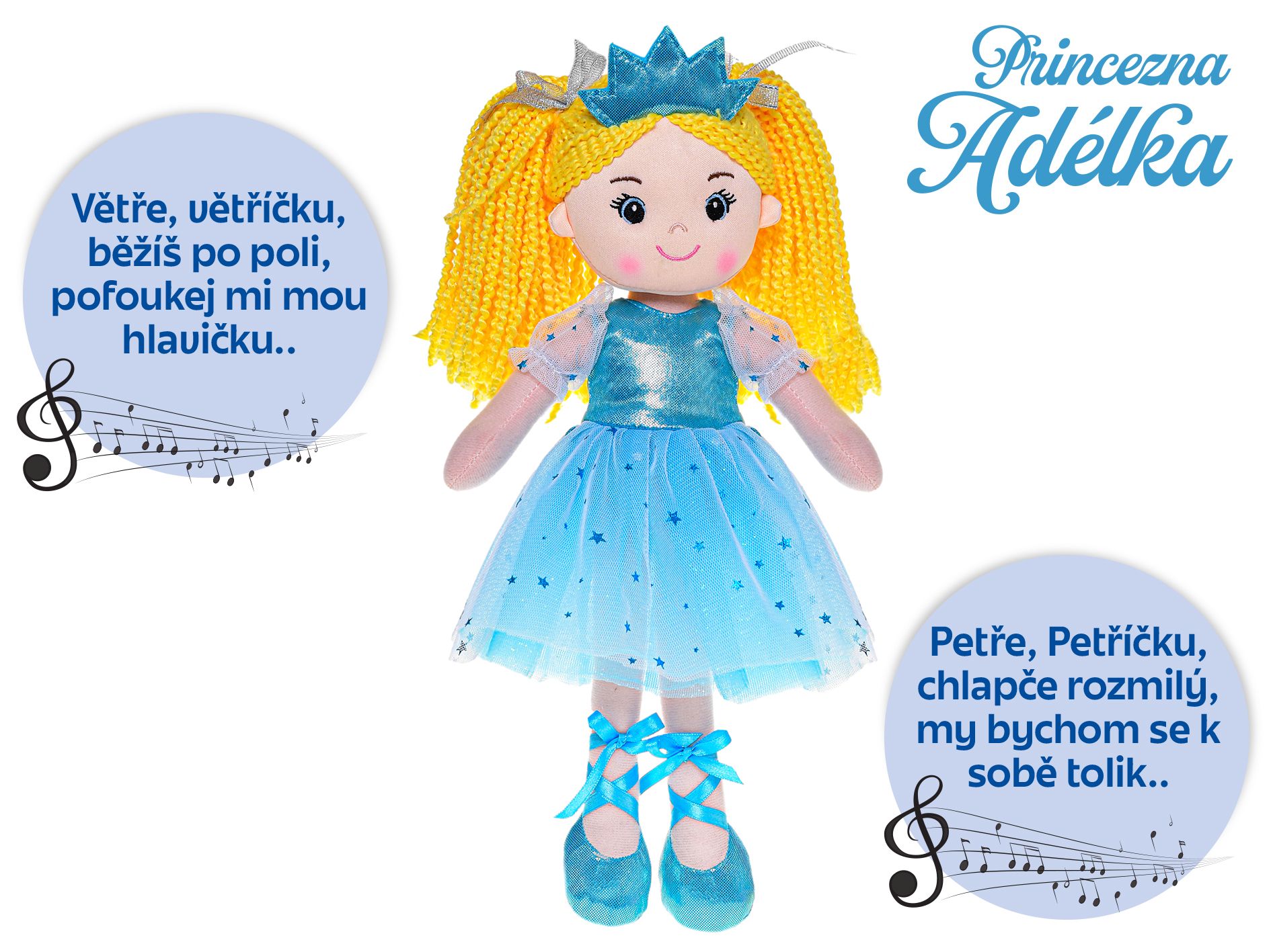 Levně Panenka Princezna Adélka 35cm česky zpívající