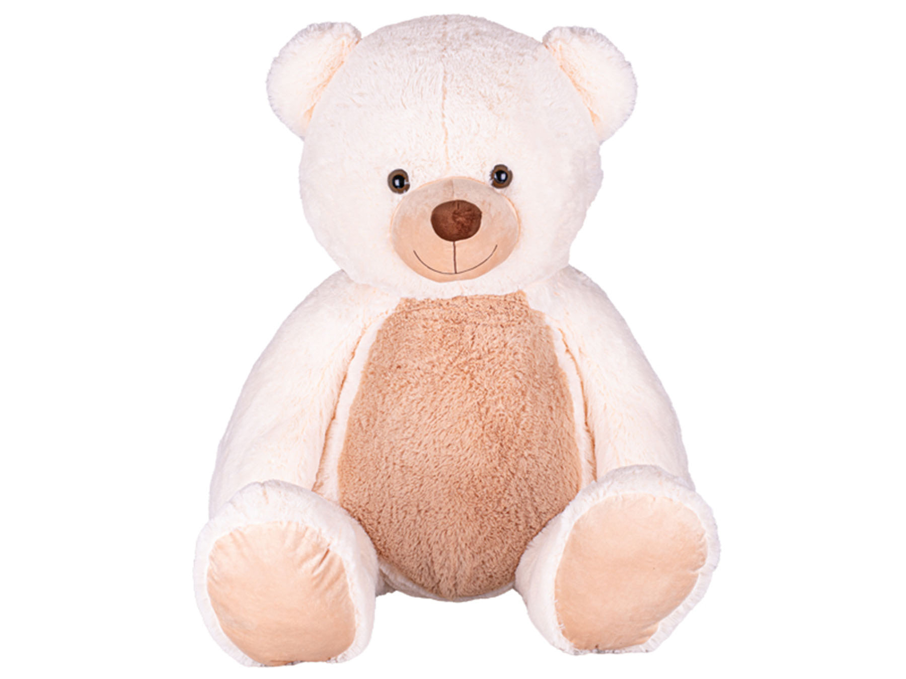 Plyšový medvěd Plush Friends 136 cm v krémové barvě