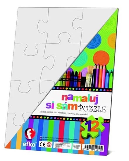 Levně Namaluj si sám puzzle obdélník