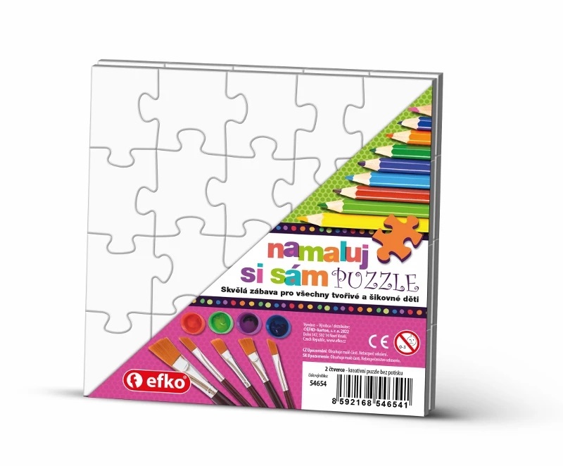 Levně Namaluj si sám puzzle 2 čtverce