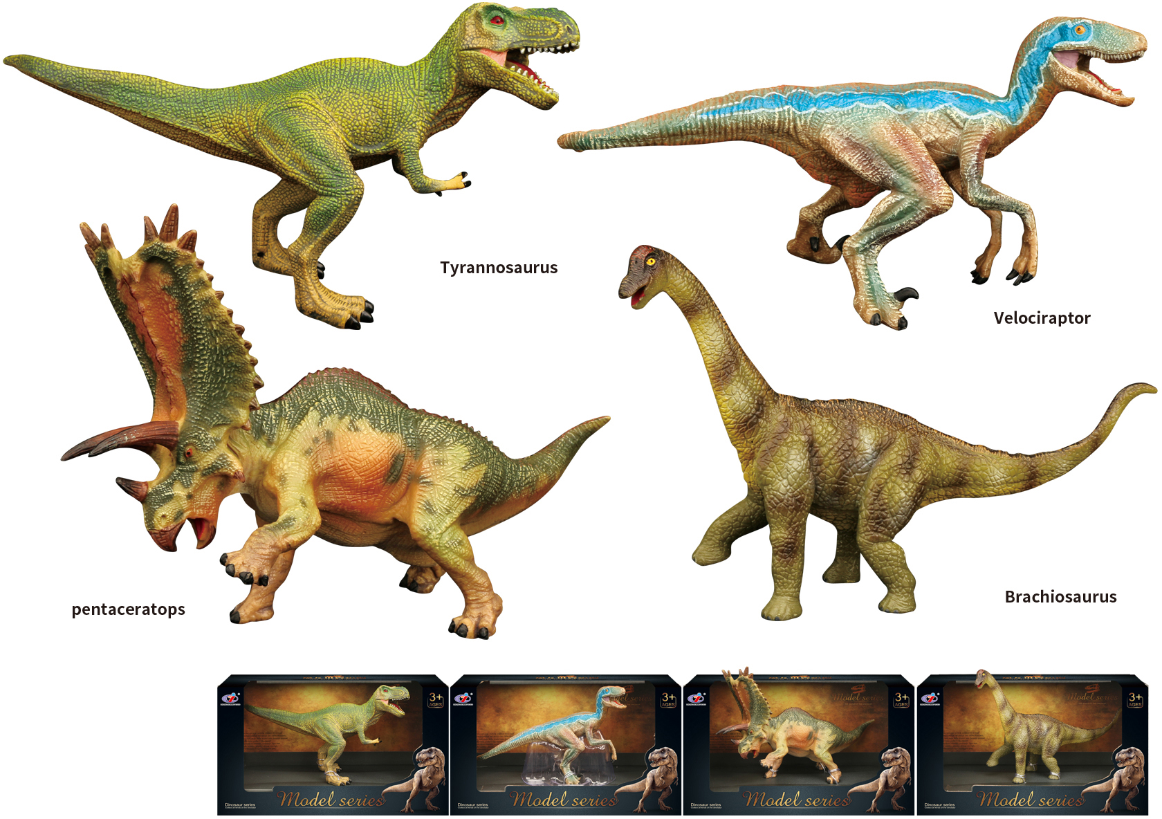 Dino figurka 4 druhy 16 cm