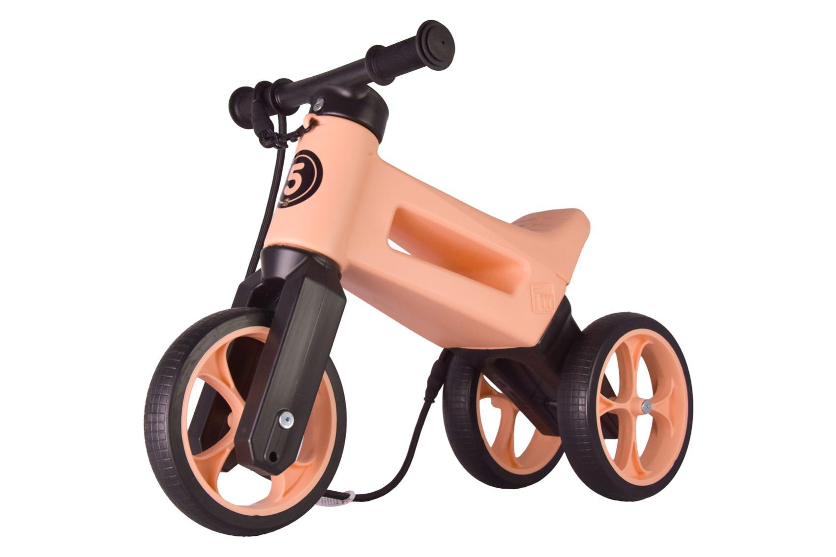 Levně Odrážedlo FUNNY WHEELS Rider SuperSport Pastel-meruňková 2v1