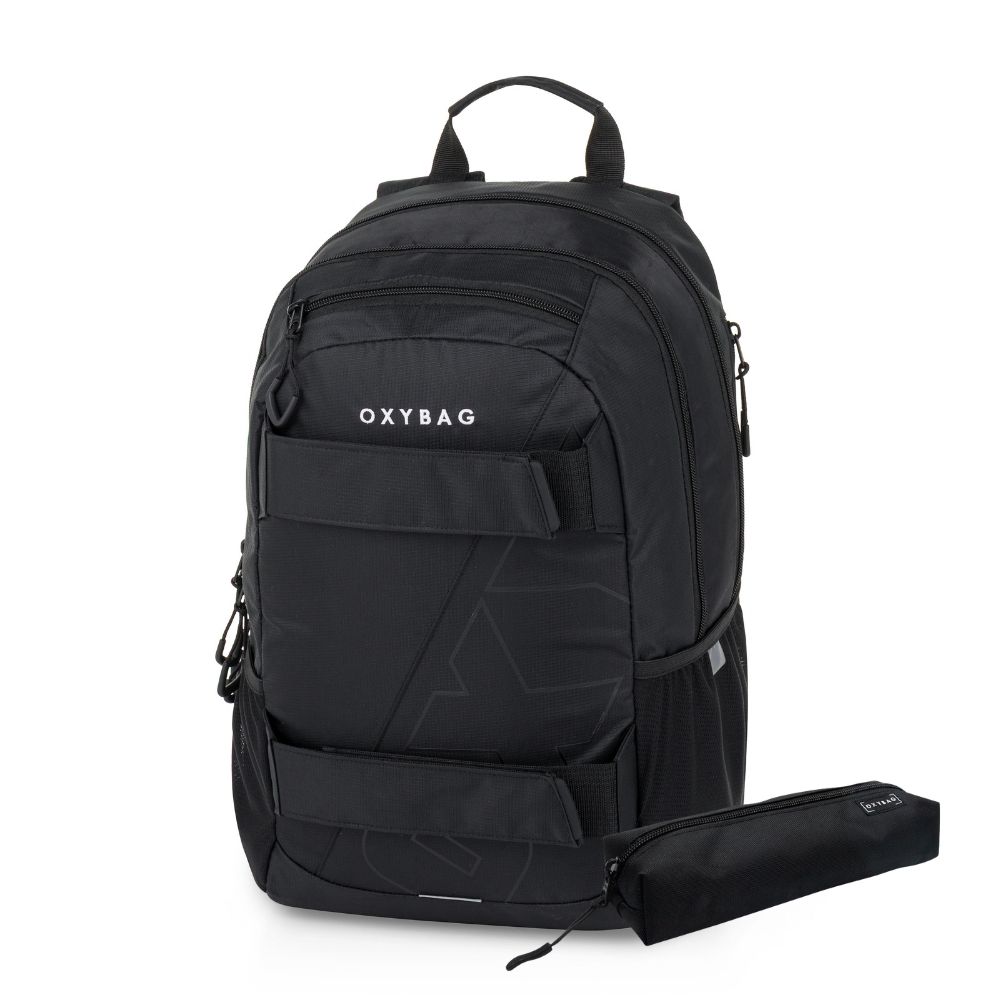 Studentský batoh + etue OXY Sport Black