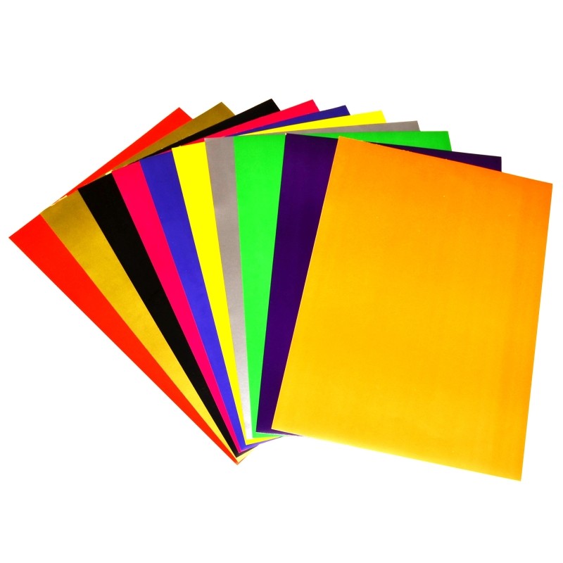 Levně Papíry barevné lepící A4, 10 listů