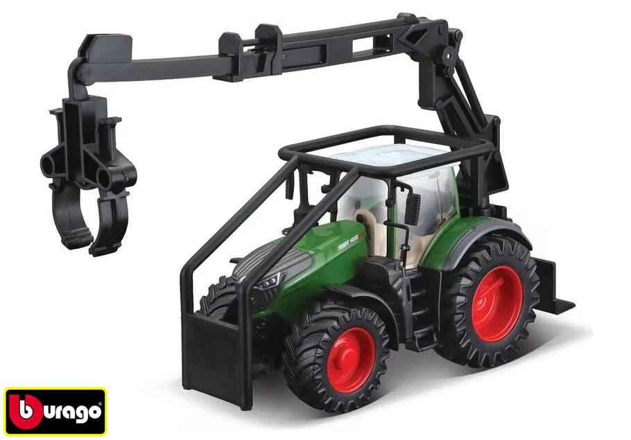 Levně Bburago Farm Traktor 10cm Fendt 1050 Vario - lesní traktor - II. jakost