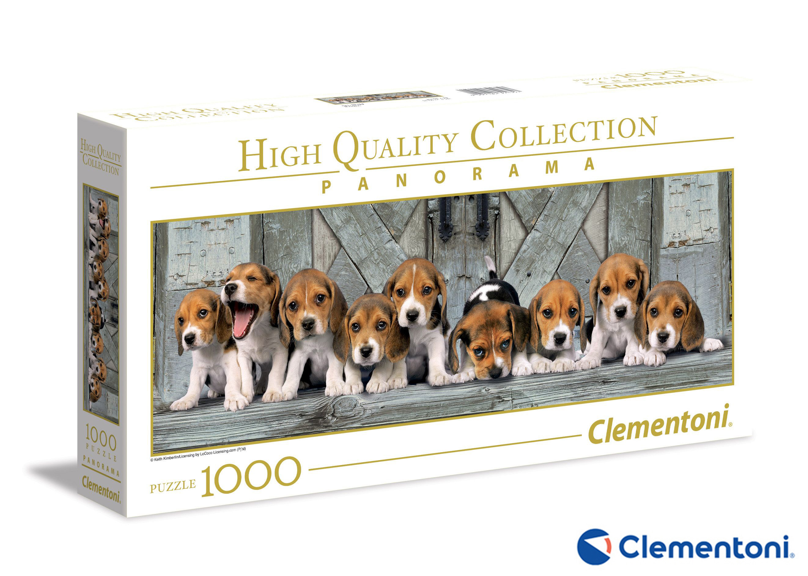 Levně Clementoni Puzzle Panorama 1000 Bíglové - II. jakost