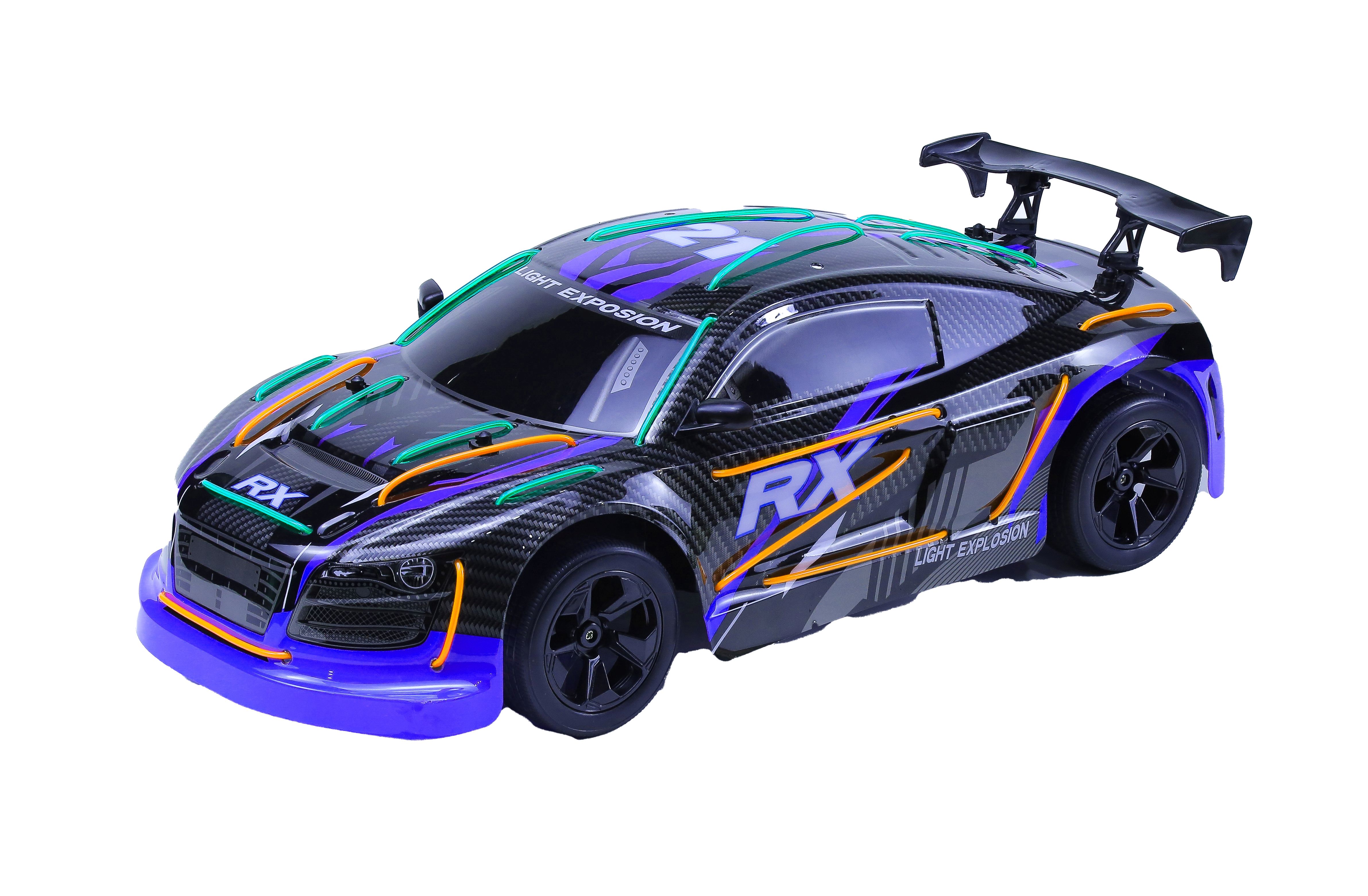 Levně Auto Light Explosion RC na dálkové ovládání 44 cm - II. jakost