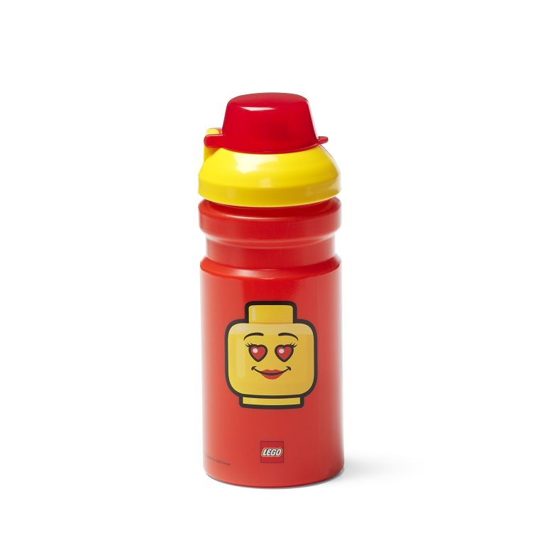 Levně LEGO ICONIC Girl láhev na pití - žlutá/červená