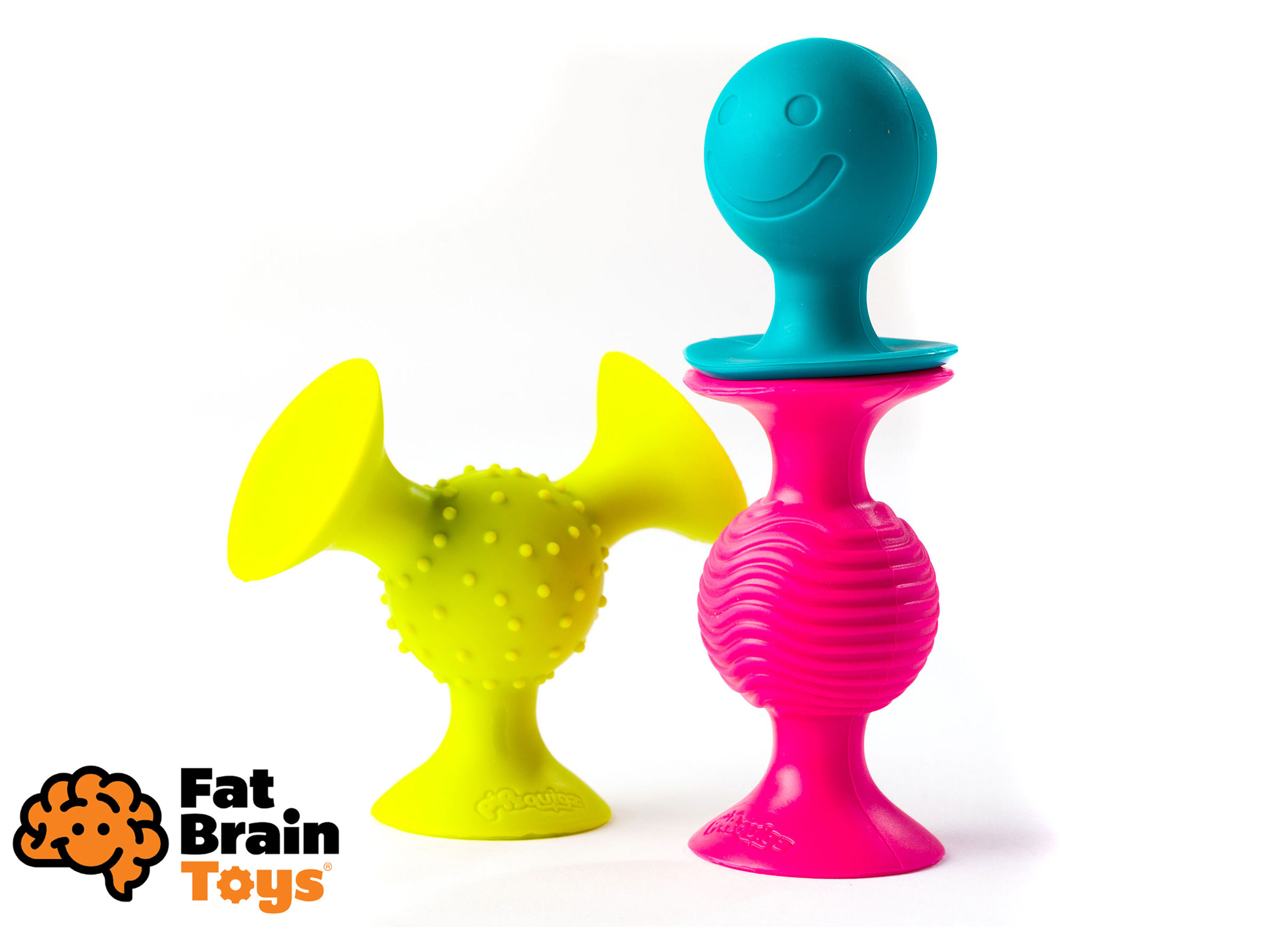 Levně Fat Brain Chrastítka pipSquigz 3ks