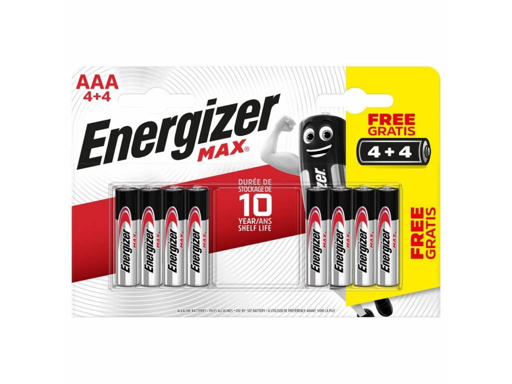 Levně Baterie Energizer MAX LR 03/4+4, AAA