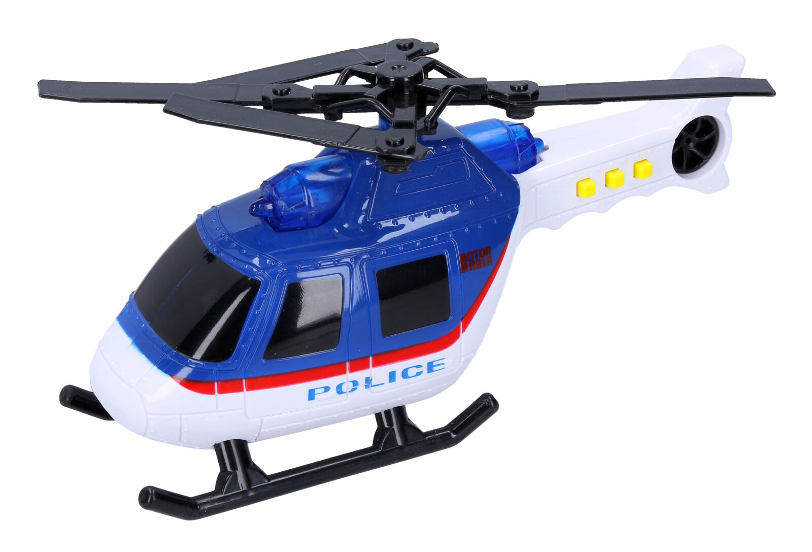 Levně Vrtulník policie s efekty 18 cm