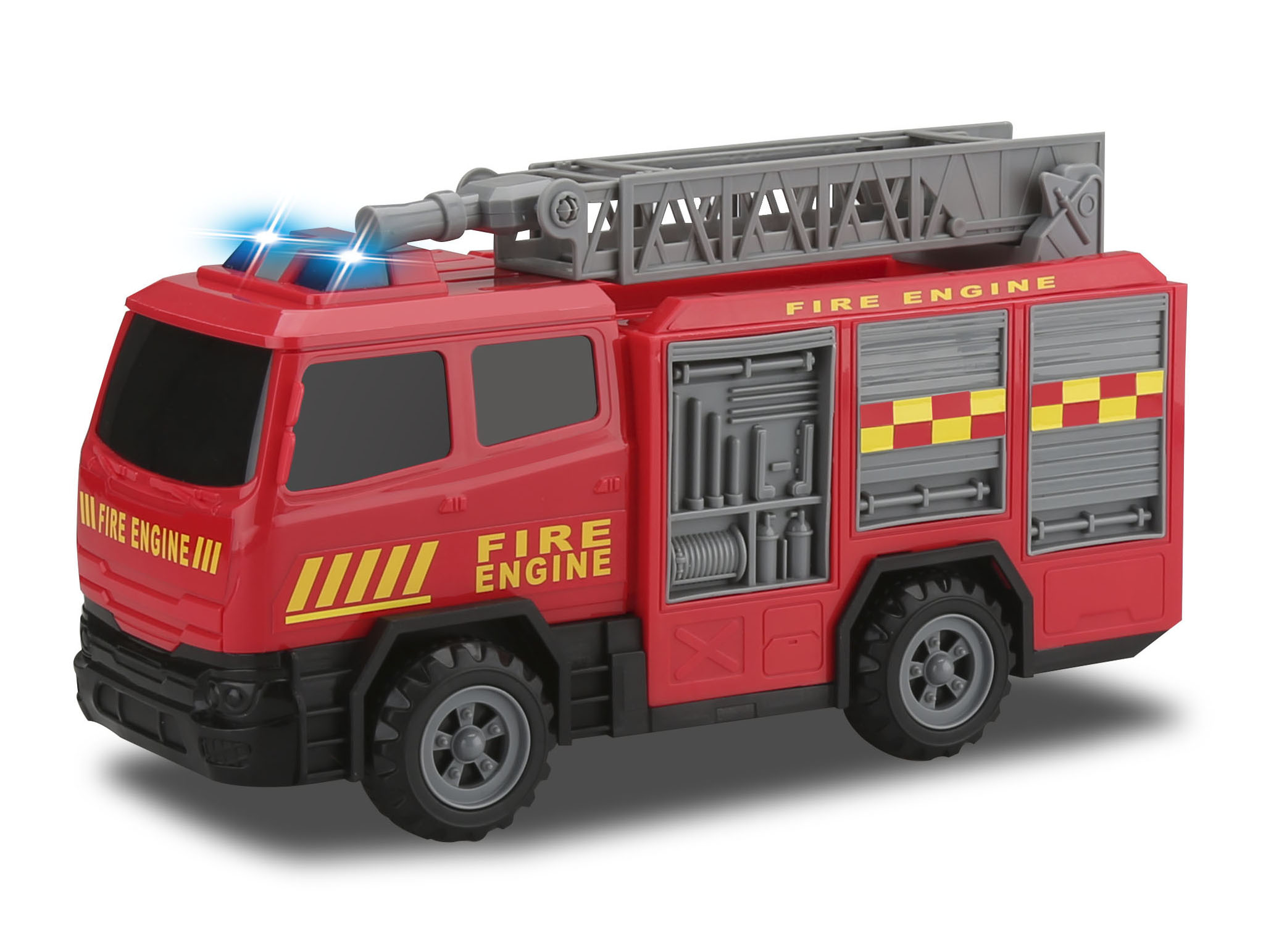 Levně Auto hasiči na setrvačník s efekty 30 cm