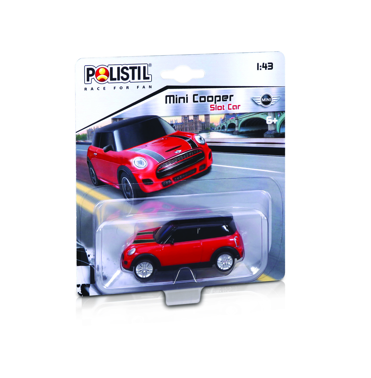 Levně Polistil Mini Cooper Slot car 1:43 Red