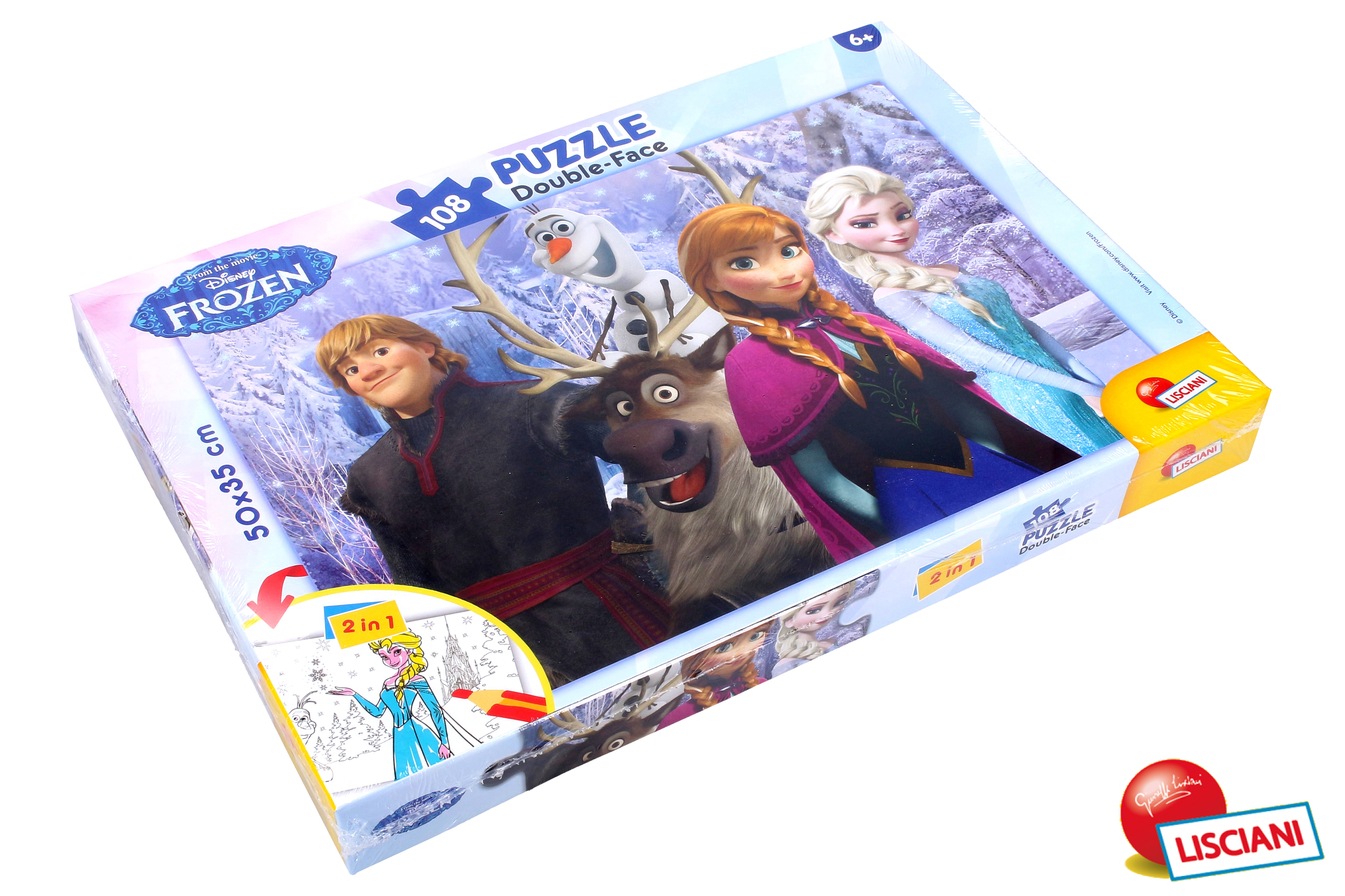 Levně Frozen Puzzle double-face 108 dílků